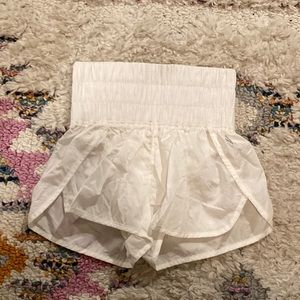 White free people shorts